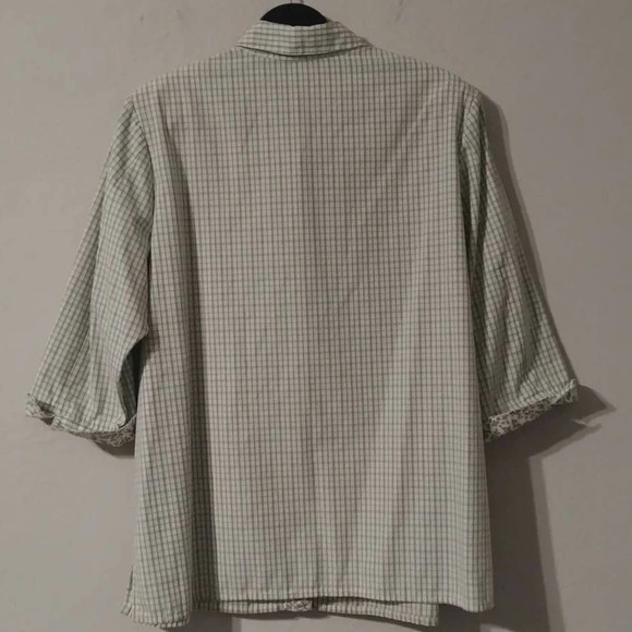 Allison Daley Button Down Print Top - Picture 6 of 7